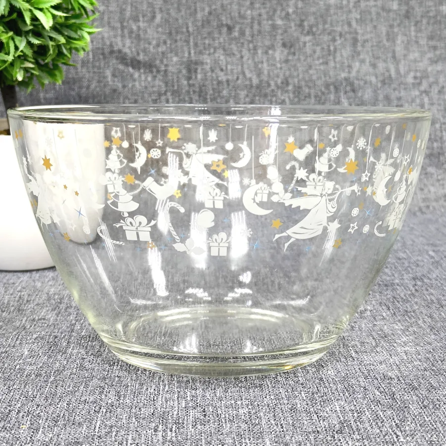 Салатник GiD Glass Ангелочки, размер: 22.5x19x12см, объем: 1.75л