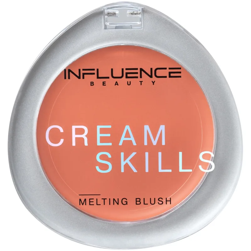 Румяна кремовые Influence Beauty Cream Skills, тон: 01 персиковый, 2.5г