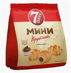 Круассаны мини 7 ДЭЙС какао 123г