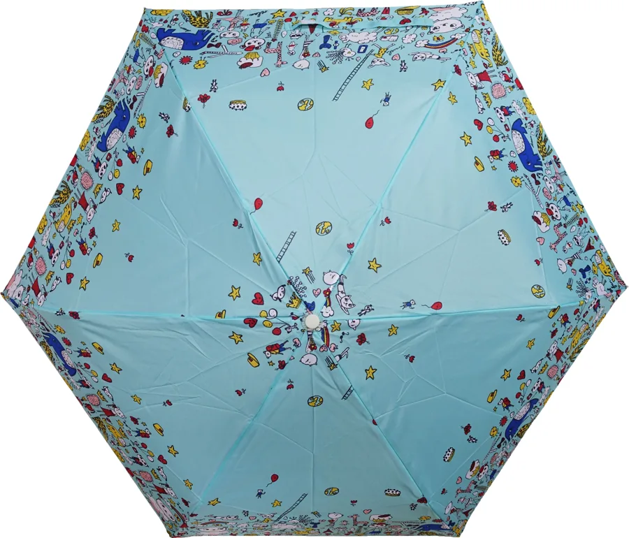 Зонт женский Raindrops, механический, полосы синие и черные, в ассортменте