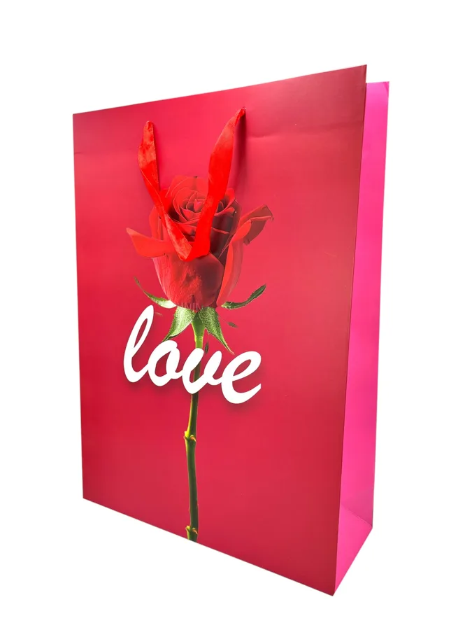 Сумка под подарок 33*45 ЛЮБОВЬ Love