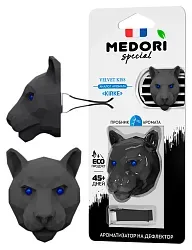 Ароматизатор МЕДОРИ Пантера 3D Вельвет Кисс 36г