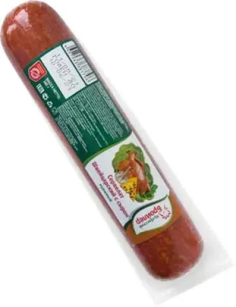 Колбаса Сервелат Швейцария с сыром 1с в/к в/у 340г