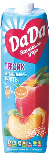 Нектар ДА ДА 1л Персик т/п/12