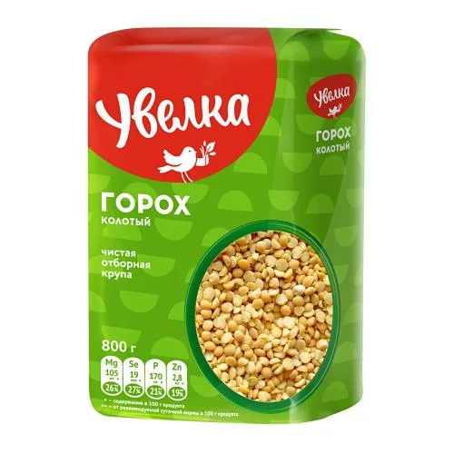 Горох Увелка колотый 800г