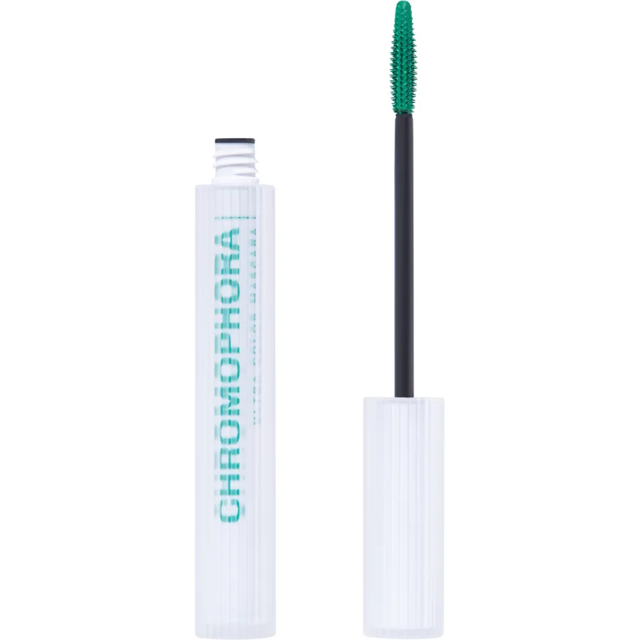 Тушь для ресниц Influence Beauty Chromophora, цветная, ультраяркая, стойкая, тон: 03 зеленый, 6.5мл