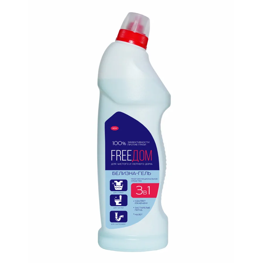 Белизна-гель FreeДом 3 в 1, 750мл