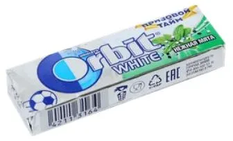 Жевательная резинка Orbit White Нежная мята, 13г