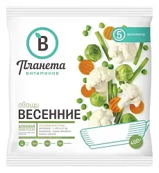 Овощи ПЛАНЕТА ВИТАМИНОВ Весенние с/м 400г