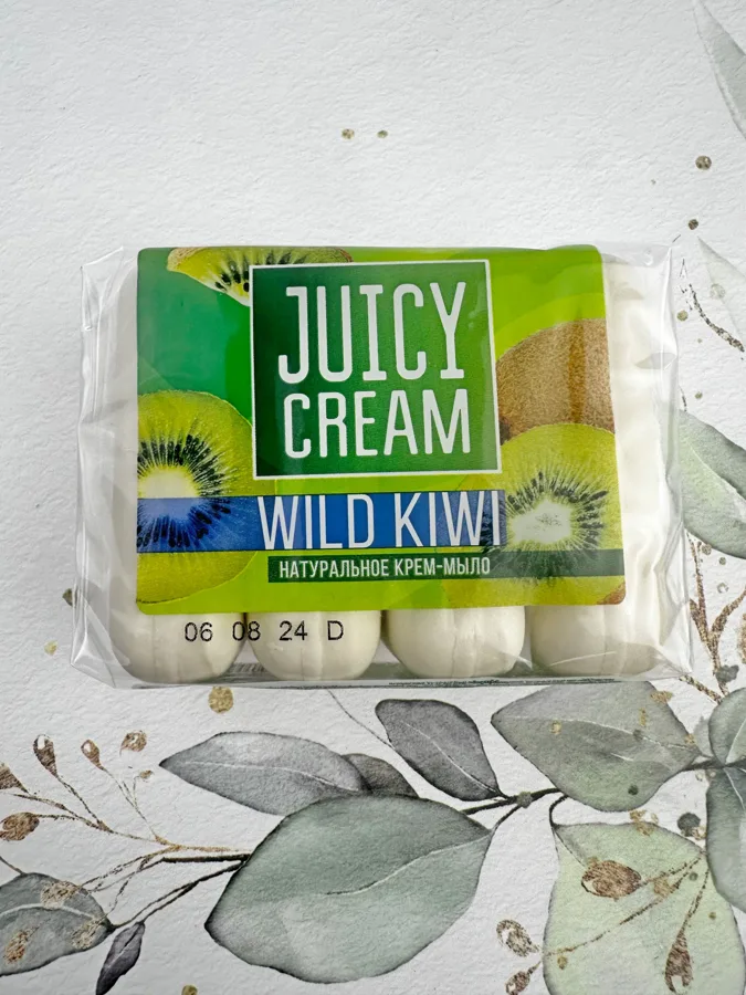 Крем-мыло Juicy Cream Дикий Киви (Wild Kiwi), 4x75г