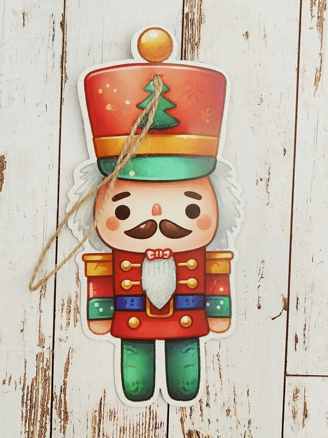 Украшение елочное Фигурки, картон, 19х15см, в ассортименте, 1шт