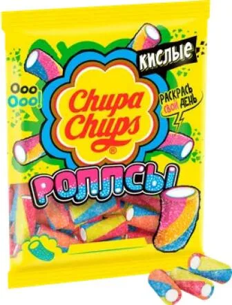 Мармелад жевательный Chupa chups Роллсы, 70 г