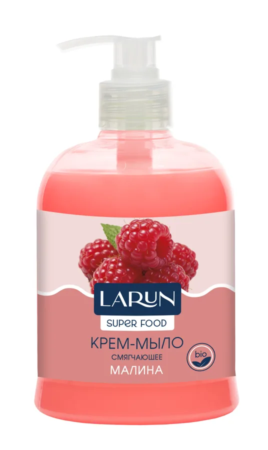 Крем-мыло жидкое Larun Малина, смягчающее, 500мл
