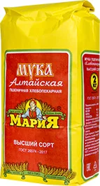 МУКА ПШЕНИЧНАЯ МАРИЯ, ВЫСШИЙ СОРТ, 2 КГ