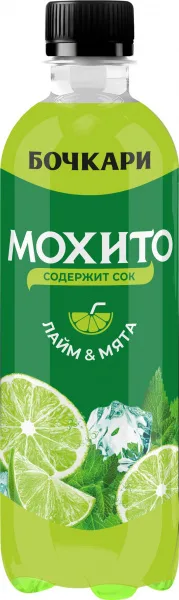 Напиток газ. БОЧКАРИ Мохито 0,5л Мята-лайм пэт/12