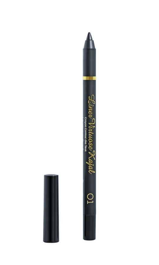 Карандаш-каял для глаз устойчивый гелевый Vivienne Sabo Liner Virtuose, тон: 01, цвет: черный