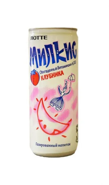 Напиток газ. МИЛКИС 0,25л Клубника ж/б/30/Азия