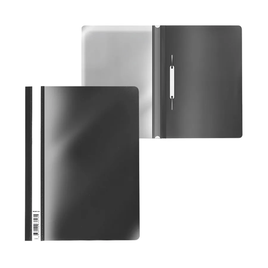 Папка-скоросшиватель А4 пластиковая ErichKrause Fizzy Classic, Black, 31.2х23см