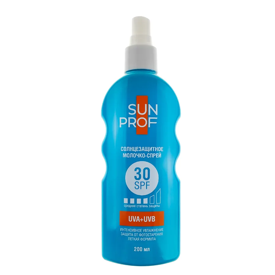 Молочко-спрей солнцезащитное SunProf SPF-30, 200мл
