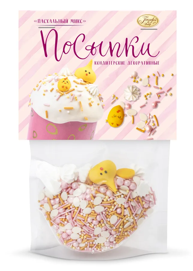 Посыпка кондит.Фигурн.микс Пасхальн 60г