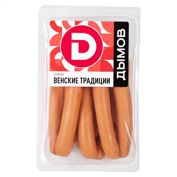 Сосиски Дымов Венские традиции н/о 400г газ/уп/6