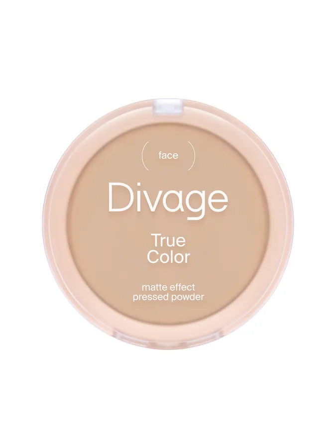 Divage Компактная пудра натурального цвета True Color Тон 04 песочный, sand