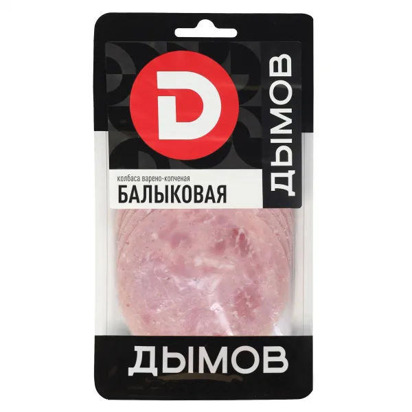 Колбаса Дымов Балыковая в/к нарезка 110г газ/уп/Д/6