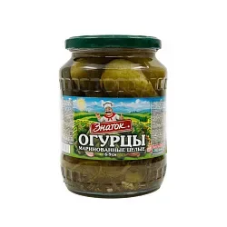 Огурцы ЗНАТОК маринованные ст/б 680г