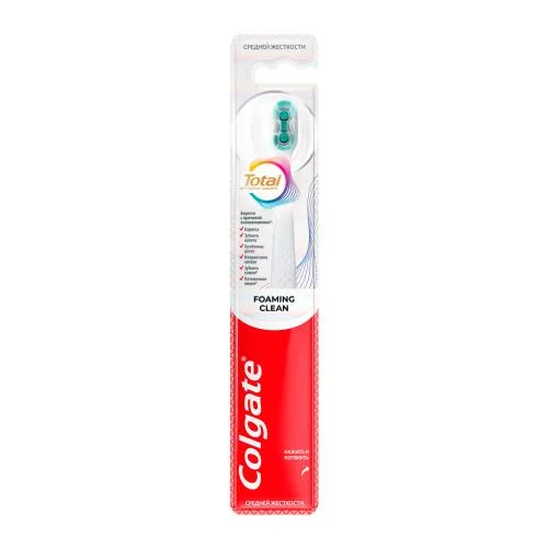 Зубная щетка Пенная чистка средняя жёсткость Colgate Total