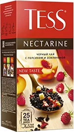 ЧАЙ ТЭСС НЕКТАРИН, С ПЕРСИКОМ И ЗЕМЛЯНИКОЙ, ЧЁРНЫЙ, 25 ПАК.