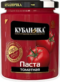 ТОМАТНАЯ ПАСТА КУБАНОЧКА, 500 Г