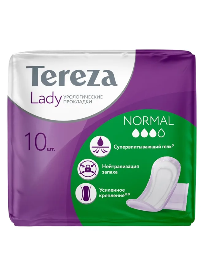 Прокладки урологические для женщин TerezaLady Normal, 10шт