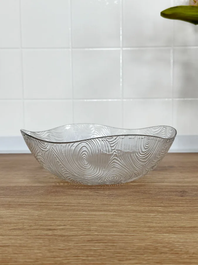 Салатник Fengtuoling, 19x19x6см, прозрачный
