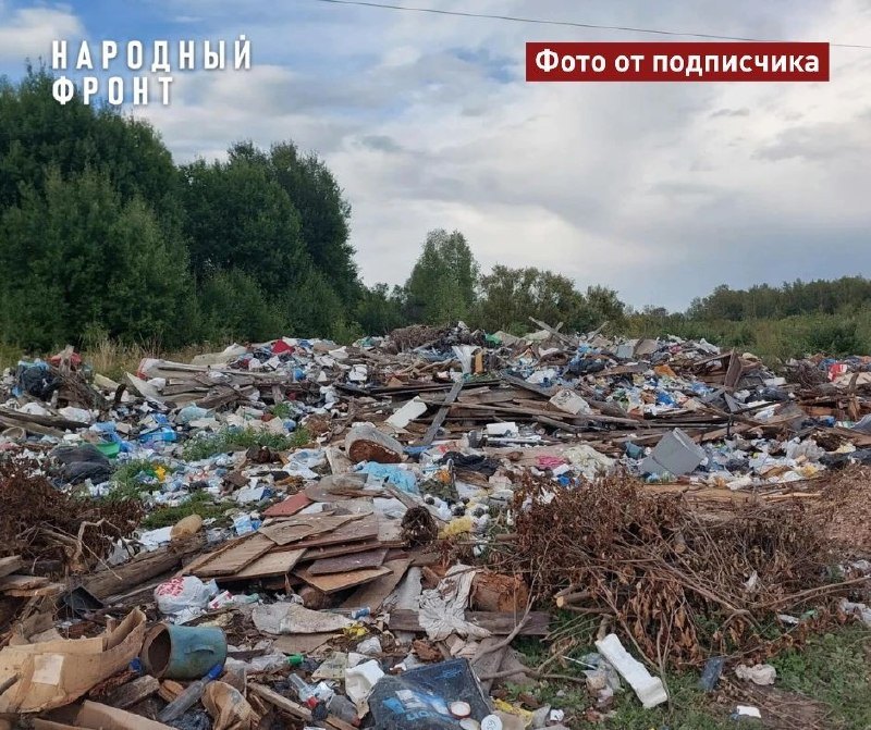 Стихийная свалка растёт возле Вавиловки