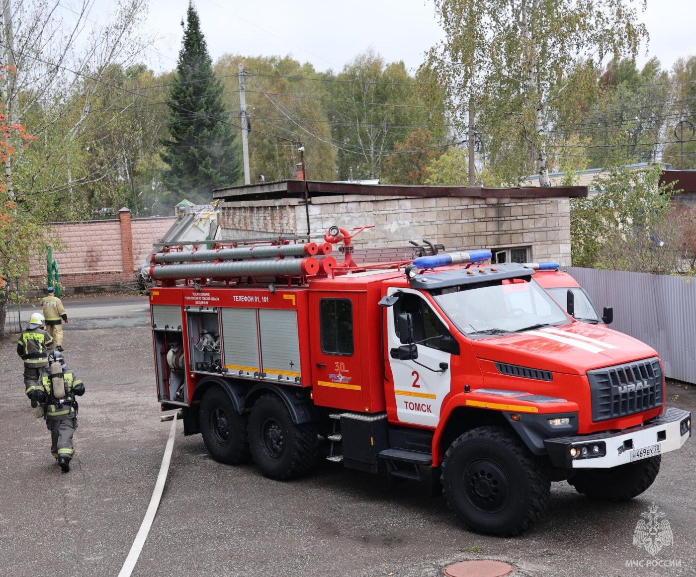 Томские огнеборцы ликвидировали условное возгорание в учебном корпусе Томского государственного университета